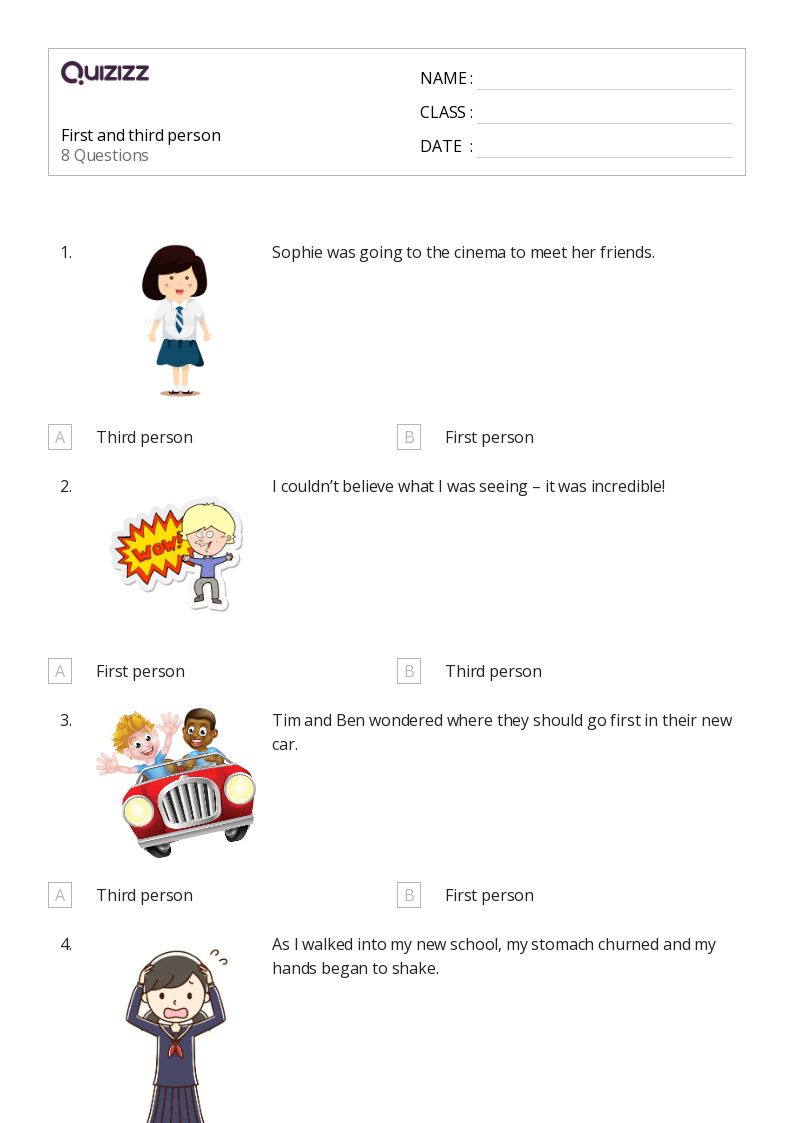 50+ Correcting Shifts in Pronoun Number and Person worksheets for 1st Year on Quizizz Free