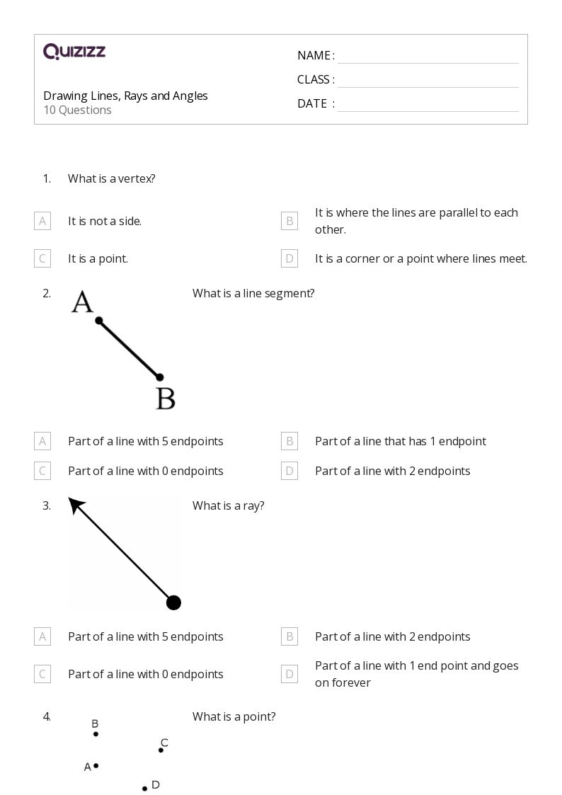 50+ Drawing Lines worksheets for 4th Class on Quizizz Free & Printable