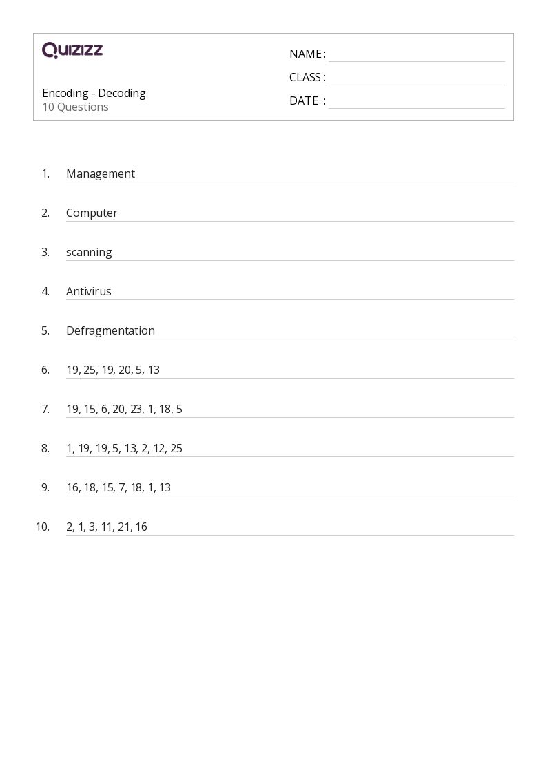 50+ Decoding Words worksheets for 5th Class on Quizizz Free & Printable