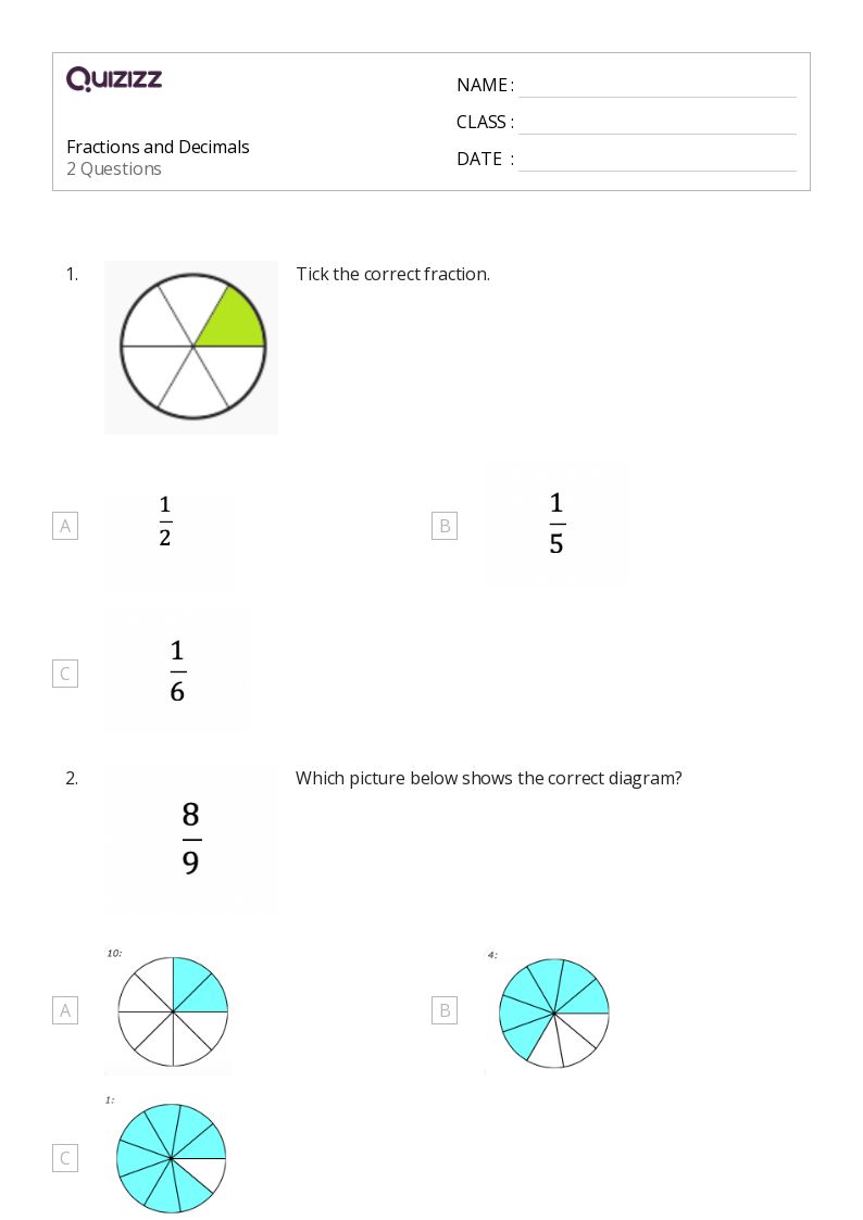 50+ Converting Percents, Decimals, and Fractions worksheets for 2nd Grade on Quizizz Free