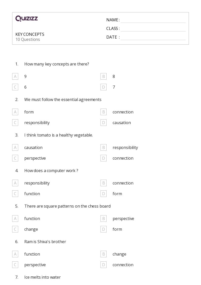 50+ Concepts of Print worksheets on Quizizz Free & Printable