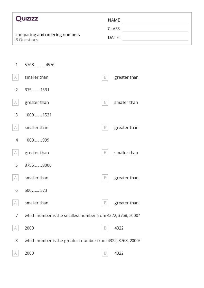 50+ Comparing and Ordering Length worksheets for 3rd Year on Quizizz Free & Printable