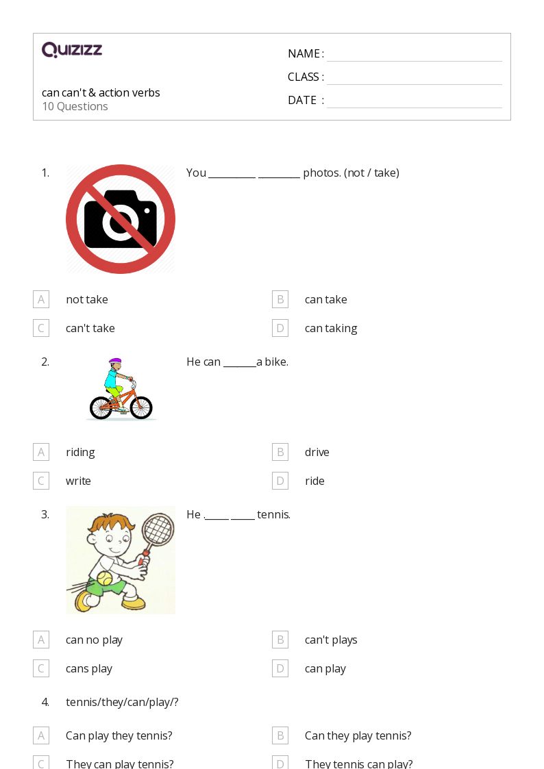50+ Action Verbs worksheets for 4th Grade on Quizizz Free & Printable
