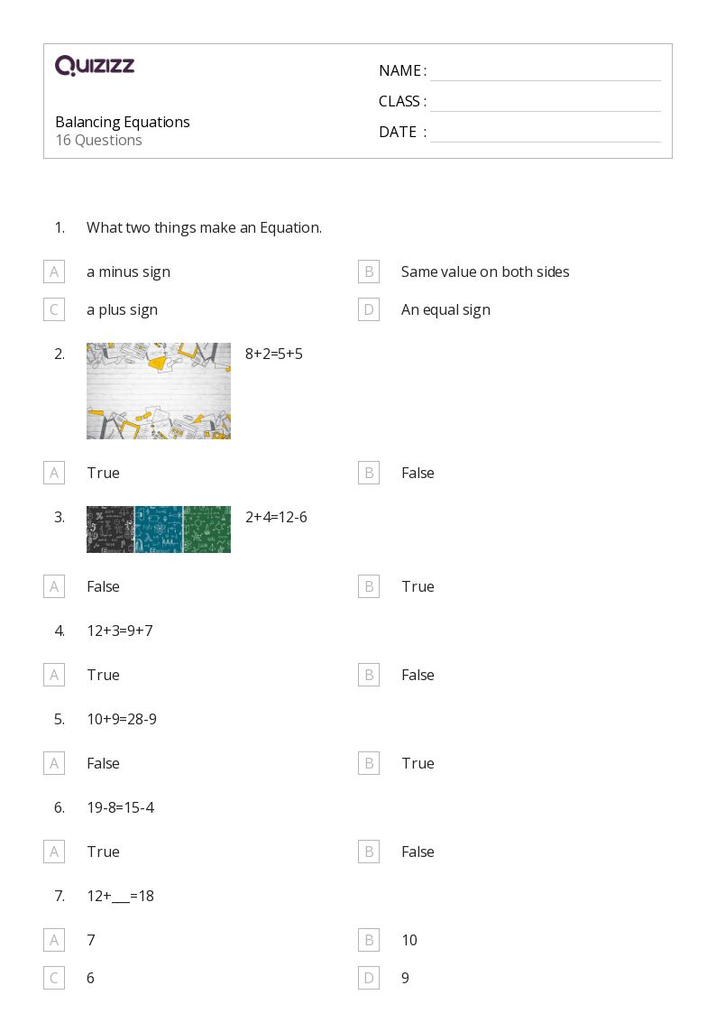 50+ Systems of Equations worksheets for 2nd Grade on Quizizz Free