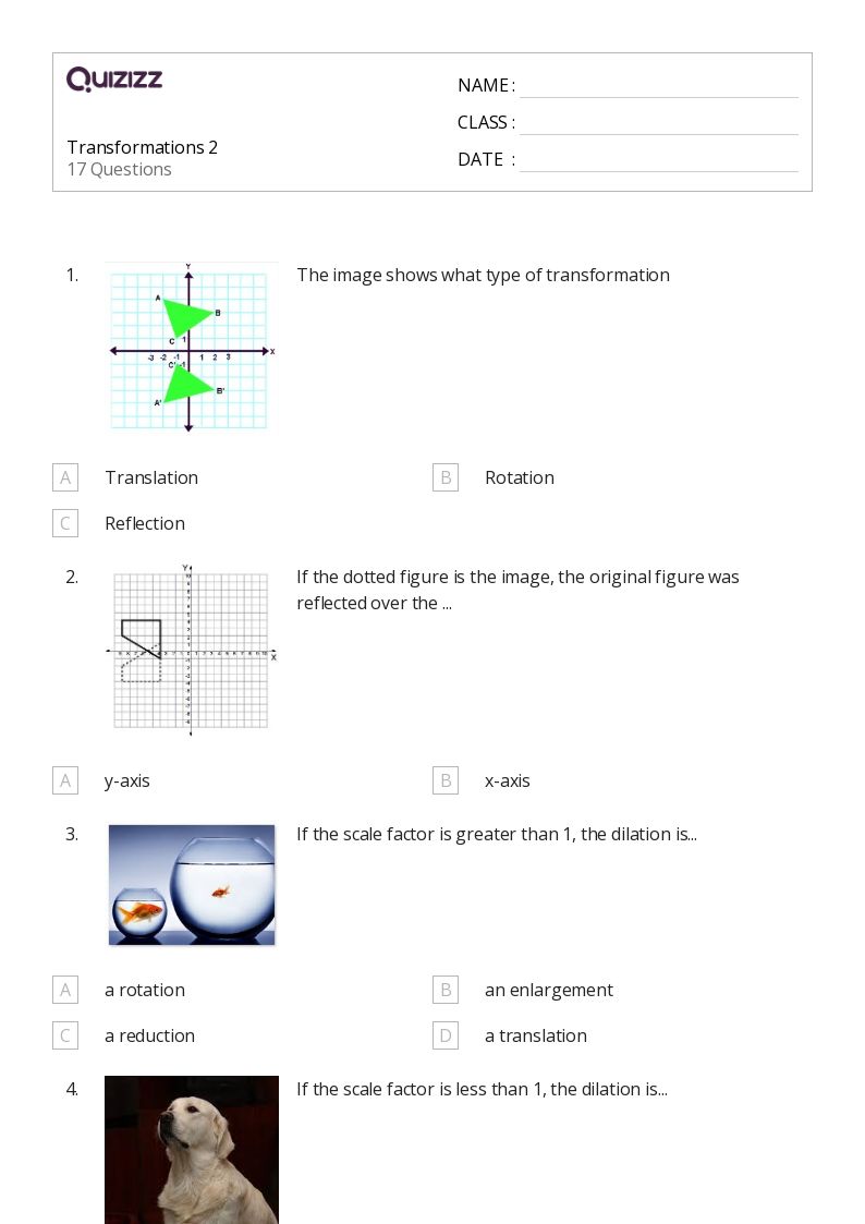 50+ Dilations worksheets for 5th Class on Quizizz | Free & Printable