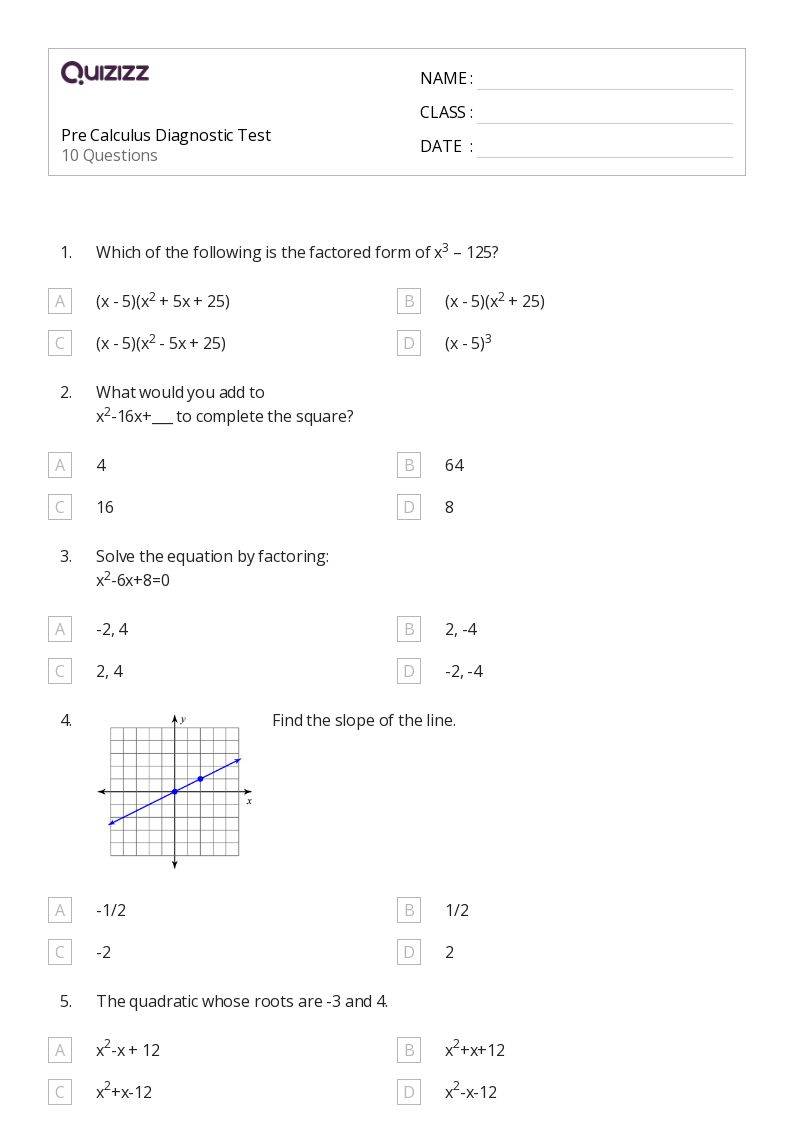 50+ calculus worksheets on Quizizz Free & Printable