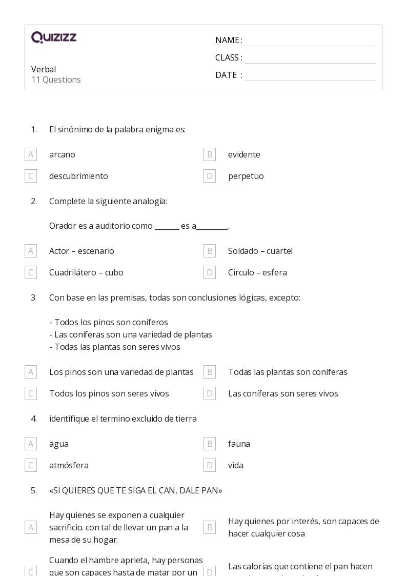 50+ lembar kerja Verbal untuk Kelas 3 di Quizizz Gratis & Dapat Dicetak