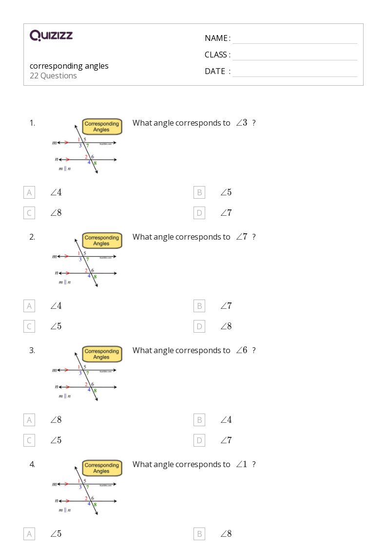 50+ Measuring Angles worksheets for 6th Grade on Quizizz Free & Printable