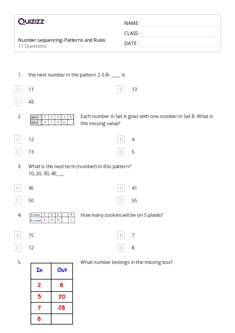 50+ Sequencing worksheets for 5th Grade on Quizizz Free & Printable