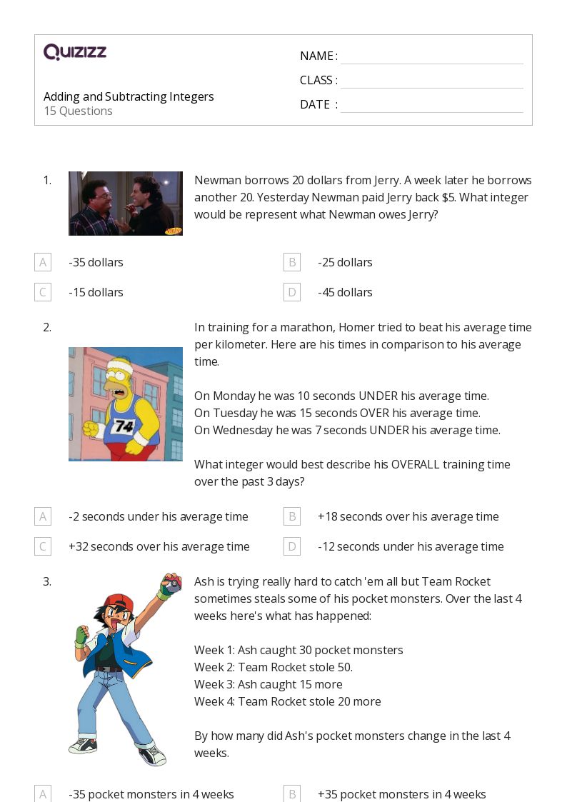 50+ Subtracting Money worksheets for 6th Grade on Quizizz Free & Printable