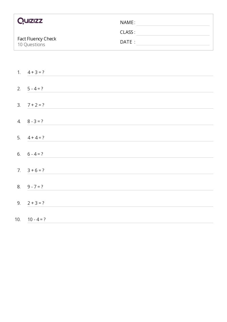Printable Reading Fluency Worksheets for Grade 1 Quizizz