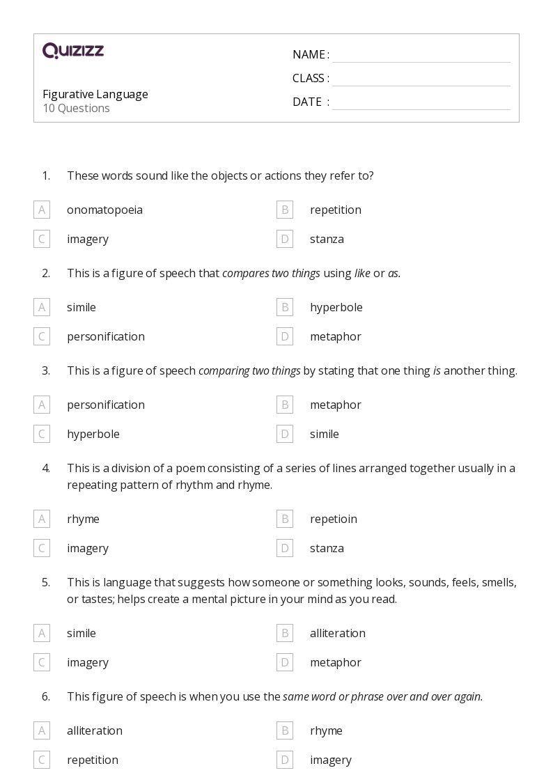 50+ Language worksheets for 4th Grade on Quizizz Free & Printable