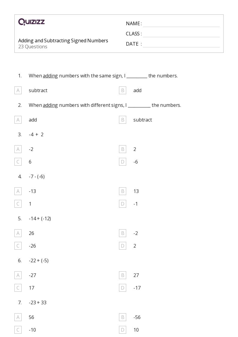 50+ Subtracting Money worksheets for 7th Class on Quizizz Free & Printable