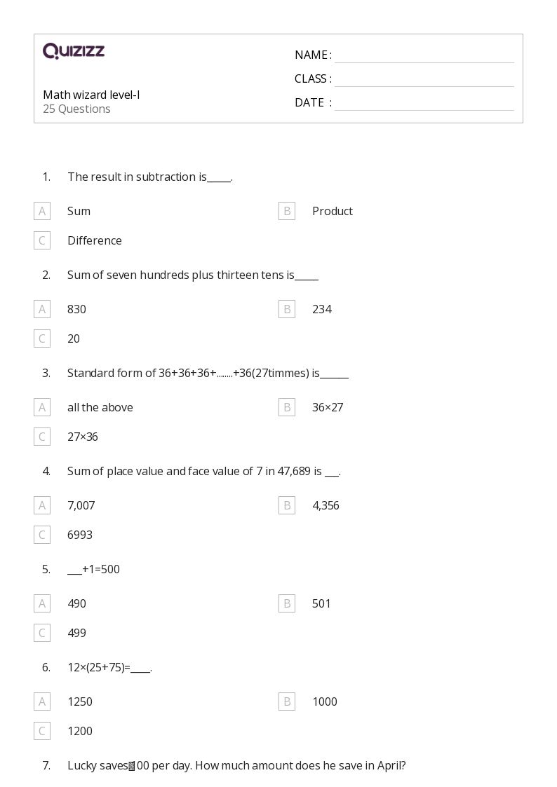 50+ TwoDigit Subtraction worksheets for 5th Class on Quizizz Free & Printable
