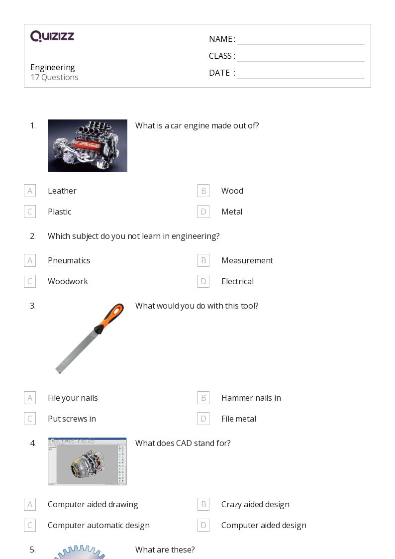 50+ Engineering & Science Practices worksheets for Year 5 on Quizizz