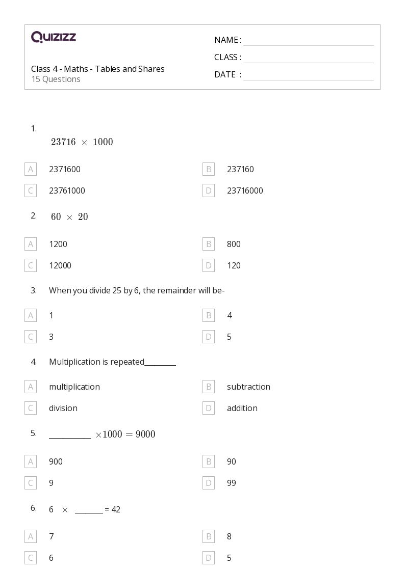 50+ Equal Shares worksheets on Quizizz Free & Printable
