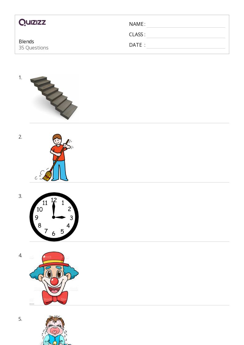 50+ Blends worksheets on Quizizz | Free & Printable
