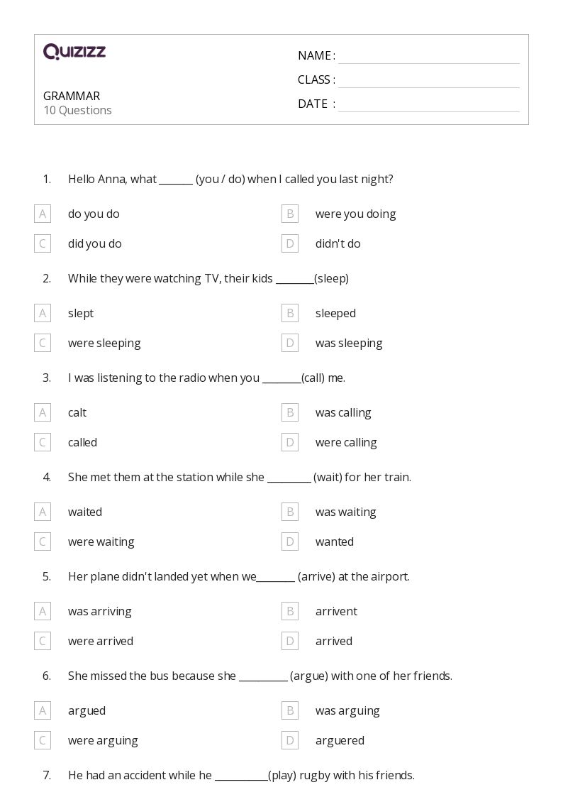 50+ Grammar worksheets for 3rd Year on Quizizz Free & Printable