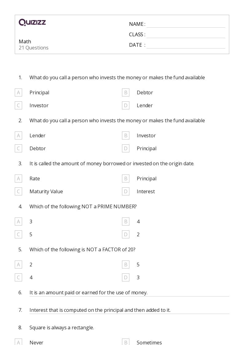 50+ Money Math worksheets for Kindergarten on Quizizz Free & Printable