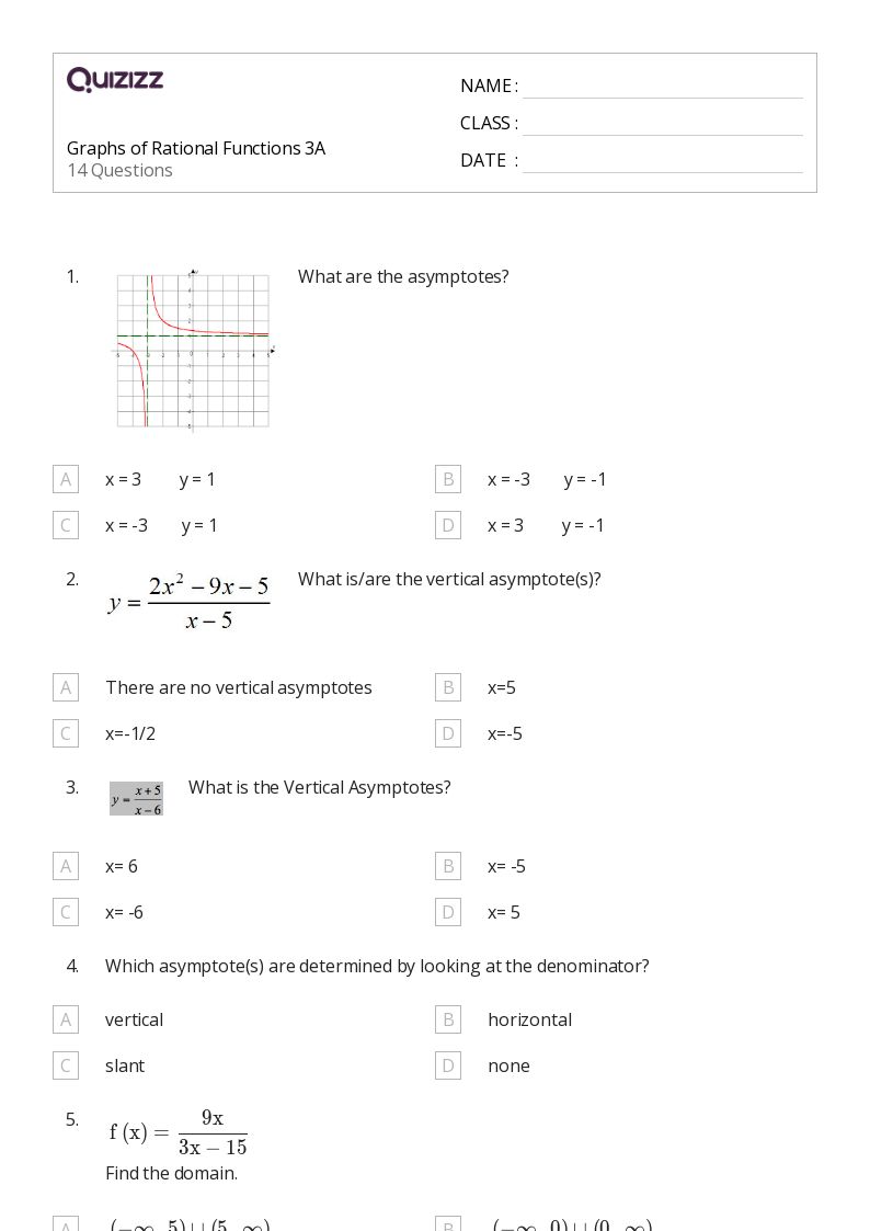 50+ Graphs & Functions worksheets on Quizizz | Free & Printable