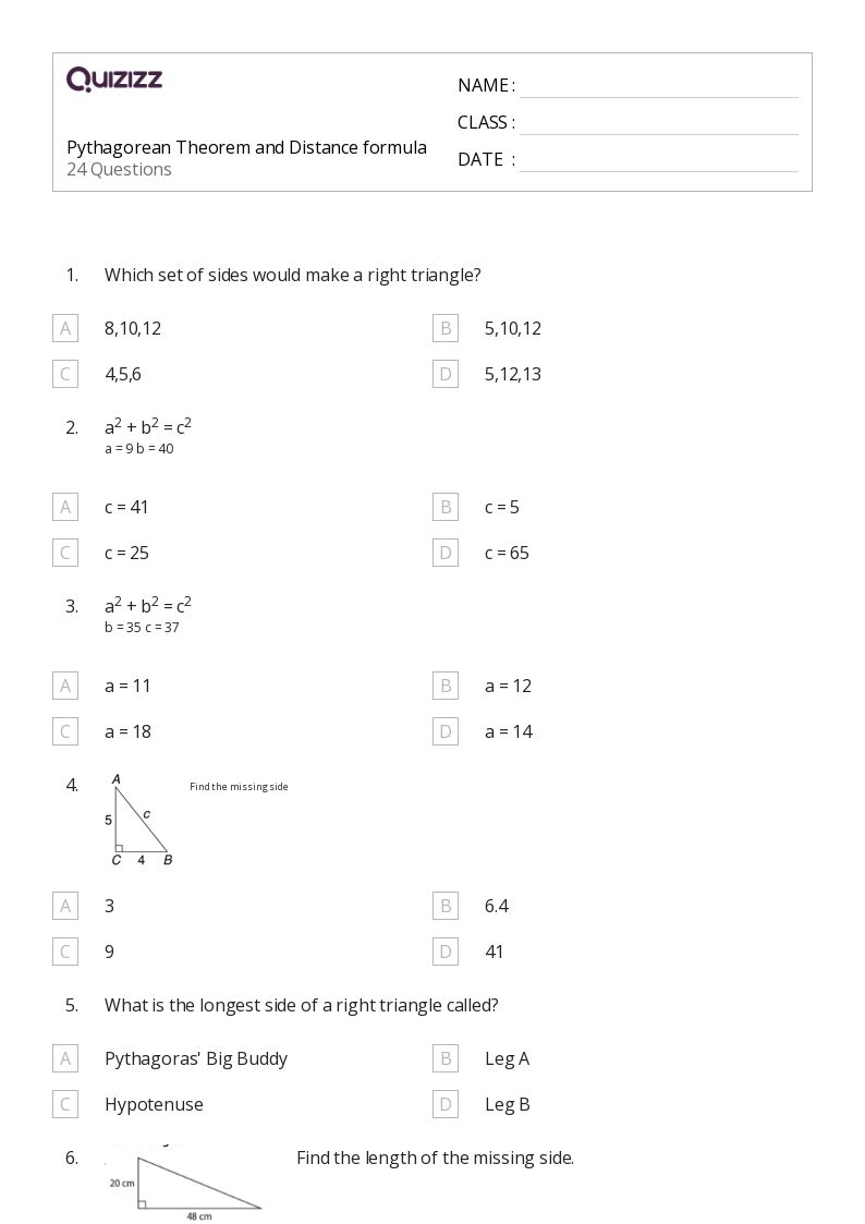 50+ distance formula worksheets for 11th Grade on Quizizz Free & Printable