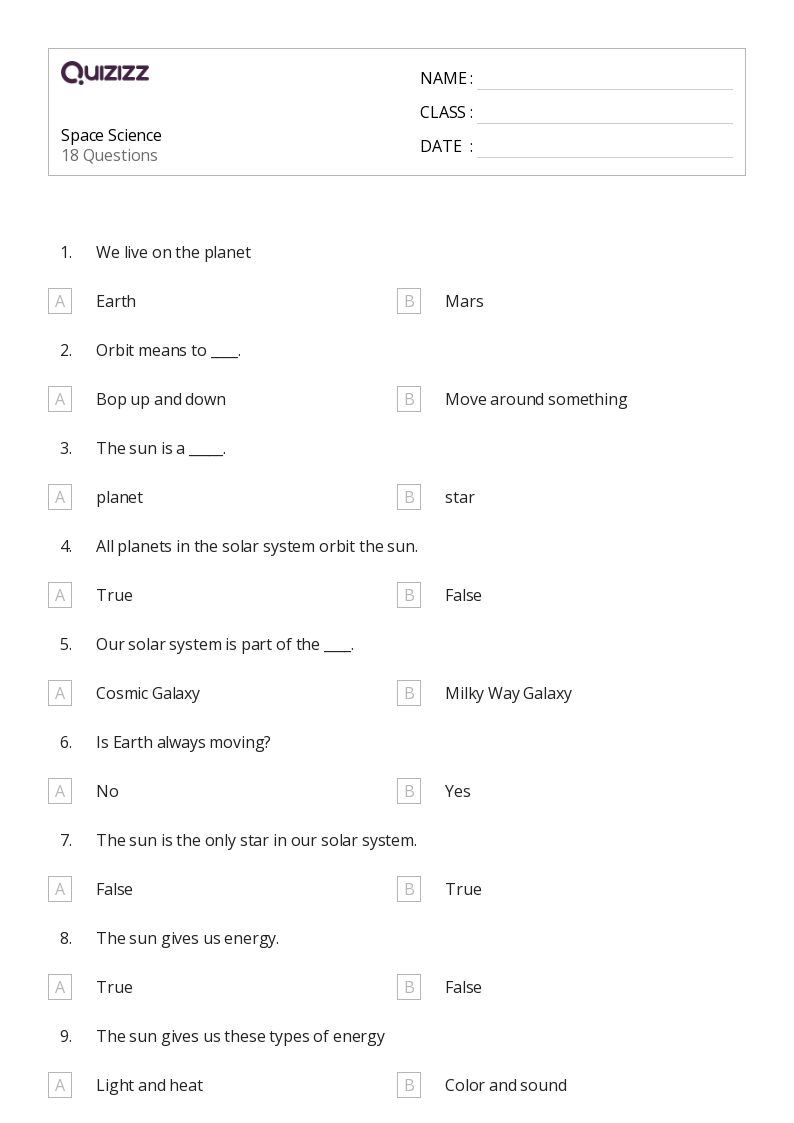50+ Science worksheets on Quizizz Free & Printable
