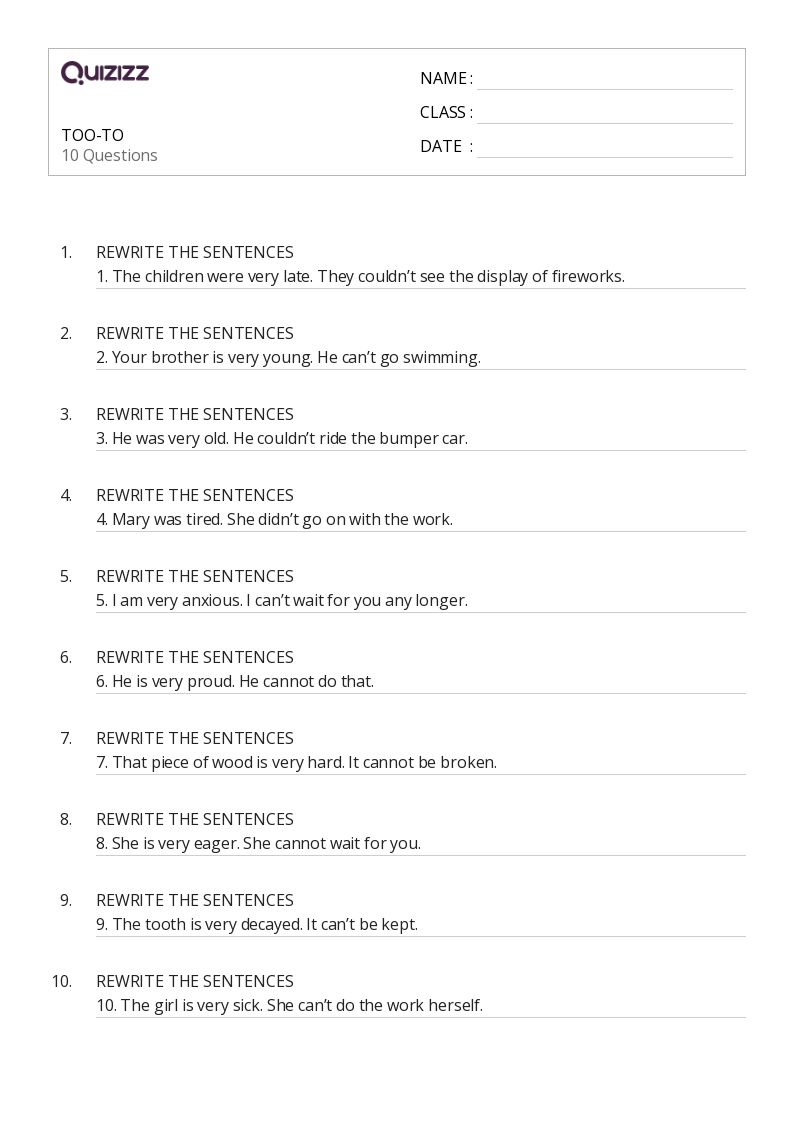 50+ Sentences Shift and Capitalization worksheets for 6th Class on
