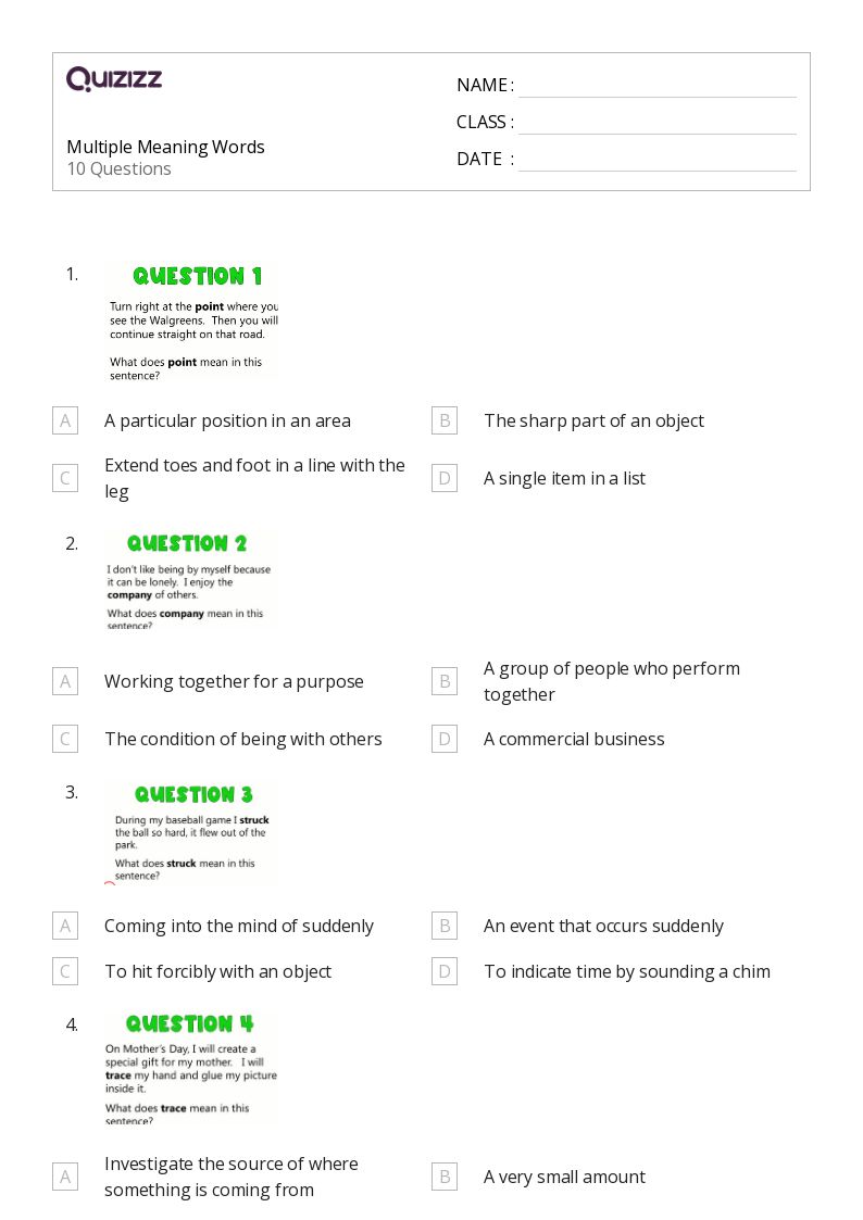 50+ Multiple Syllable Words worksheets for 4th Grade on Quizizz | Free