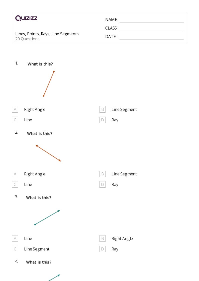 50+ Lines worksheets for 4th Grade on Quizizz Free & Printable