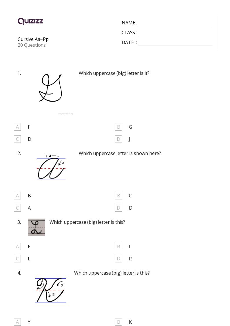 50+ Cursive Practice worksheets for 8th Grade on Quizizz Free & Printable