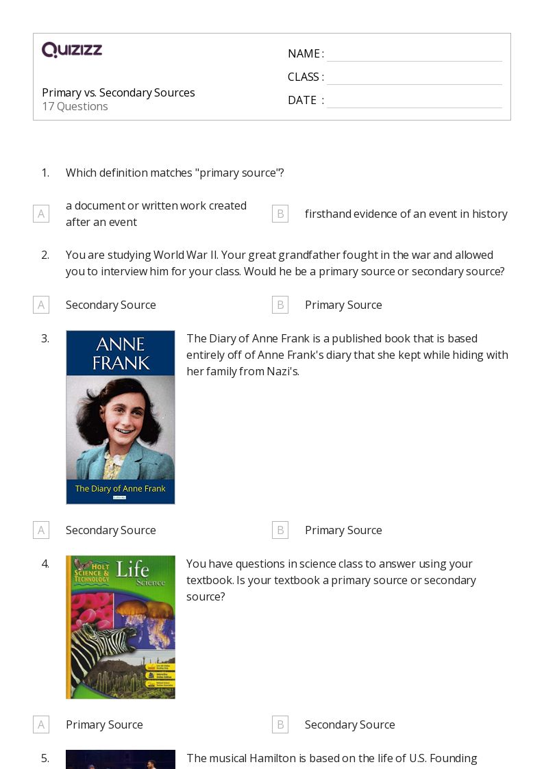 50+ Assessing Credibility of Sources worksheets for 8th Grade on Quizizz Free & Printable