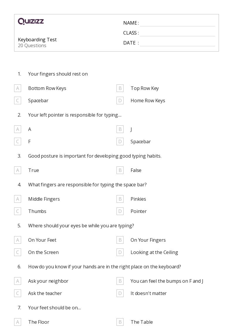 50+ Letters Home Row worksheets for 6th Grade on Quizizz Free & Printable
