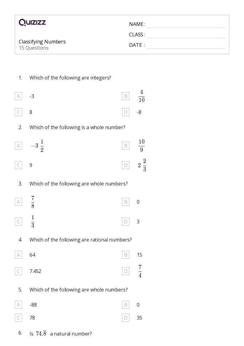 50+ Classifying Shapes worksheets for 8th Grade on Quizizz Free & Printable