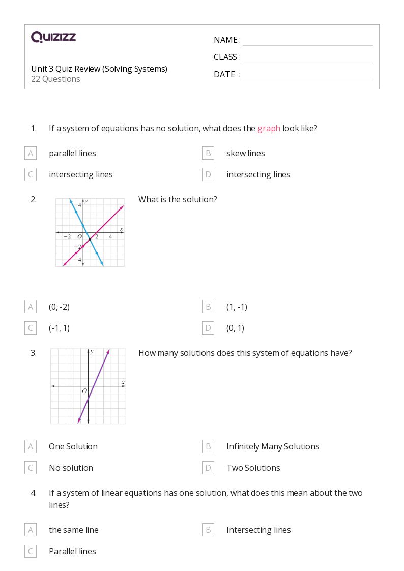 50+ Systems of Equations worksheets on Quizizz | Free & Printable