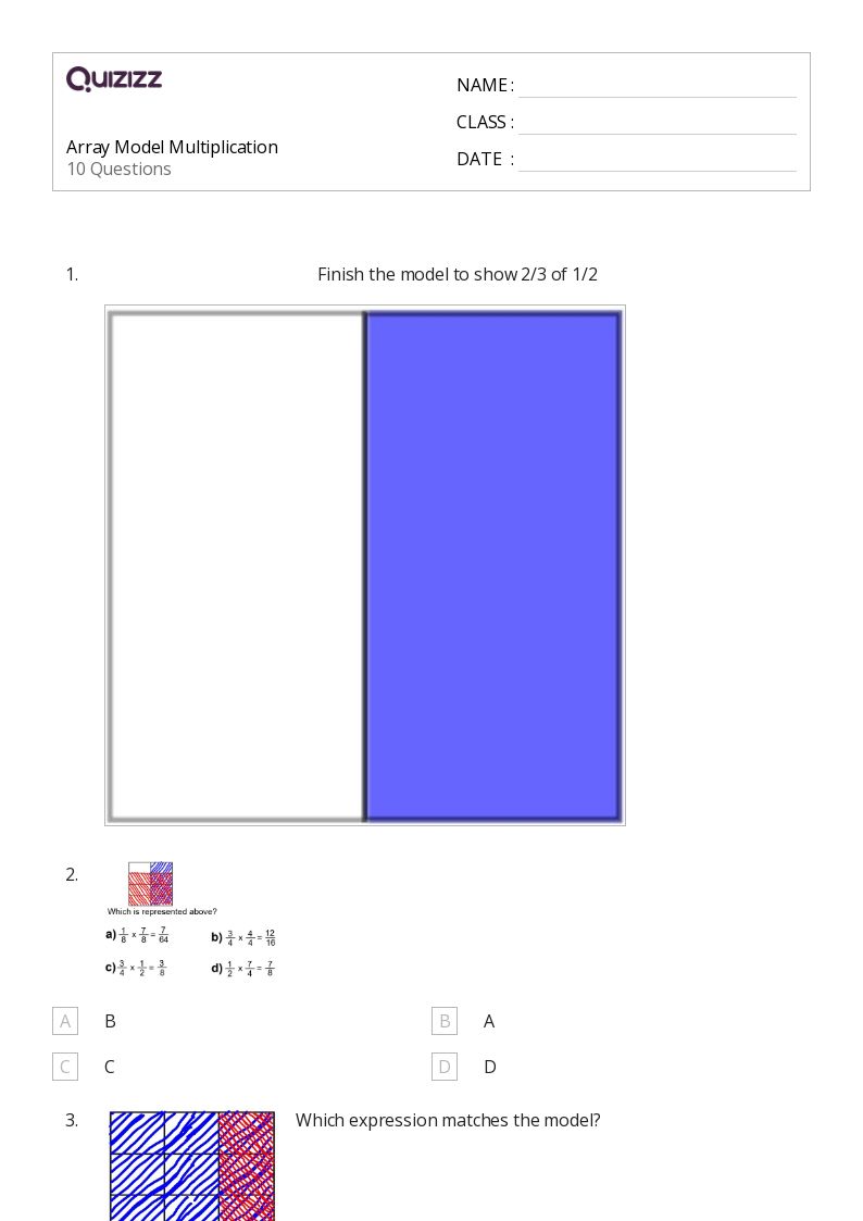 50+ Multiplication with Arrays worksheets for 5th Grade on Quizizz Free & Printable