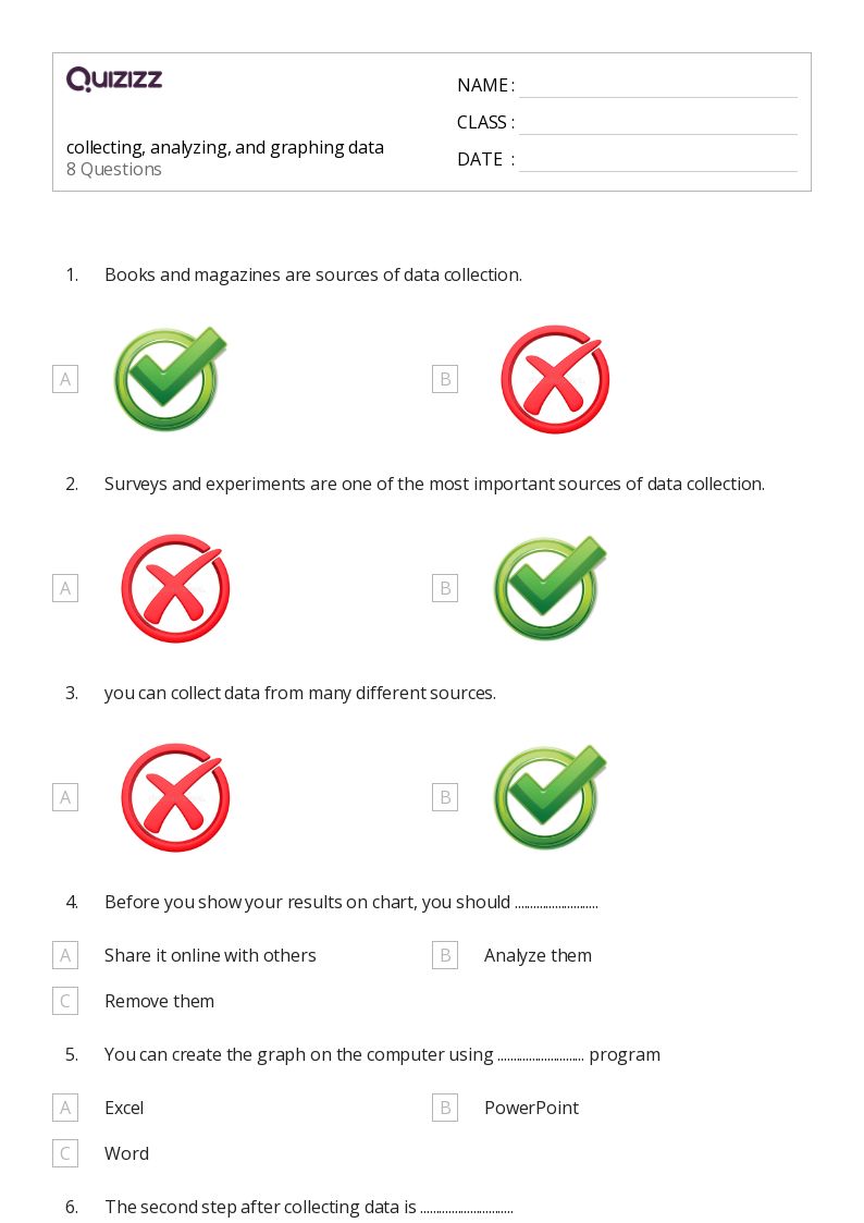 50+ Graphing Data worksheets for 4th Year on Quizizz Free & Printable