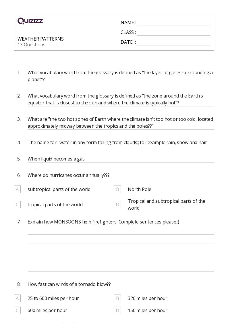 50+ Word Patterns worksheets for 6th Class on Quizizz Free & Printable