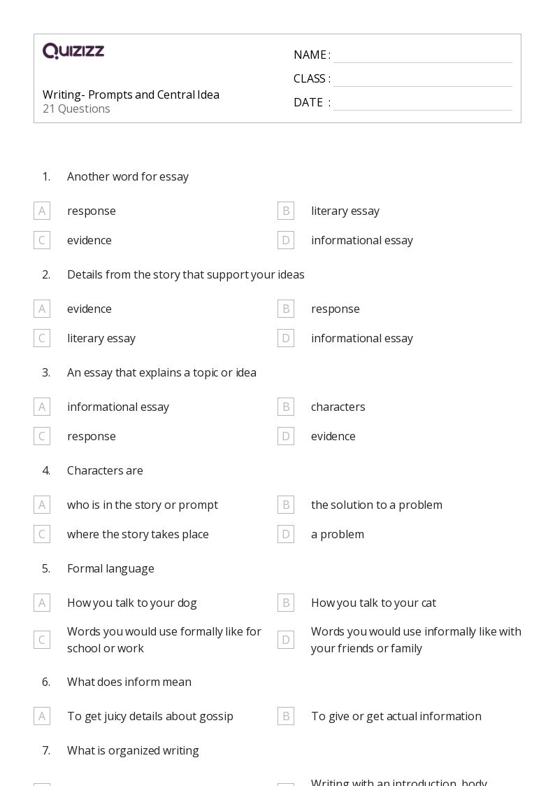50+ Relevant Details worksheets for 3rd Grade on Quizizz Free & Printable