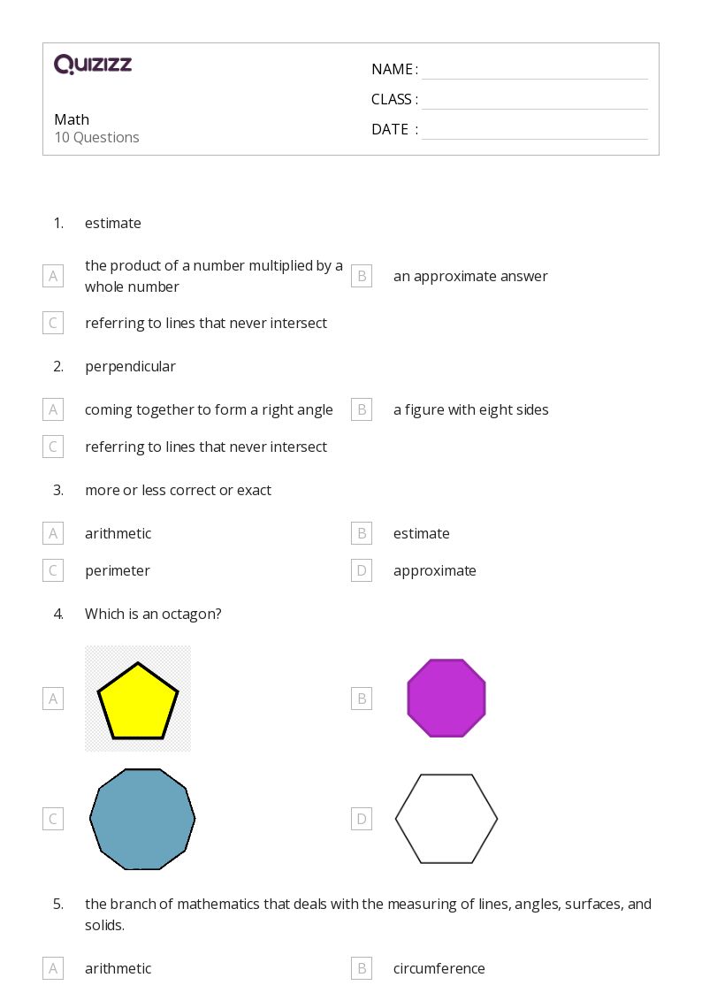 50+ Measuring Angles worksheets for 1st Class on Quizizz Free & Printable