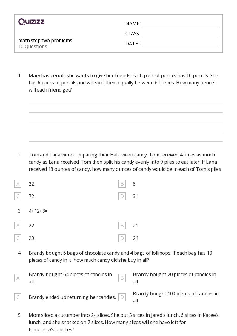 50+ TwoStep Inequalities worksheets for 1st Grade on Quizizz Free & Printable