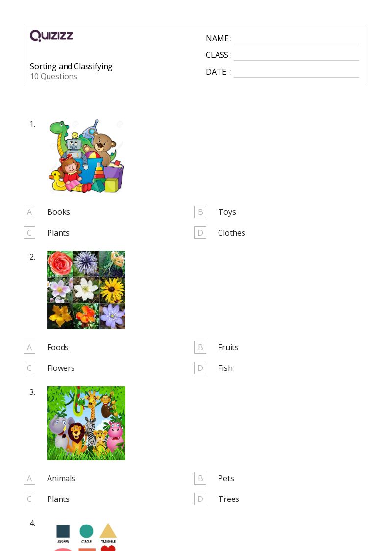 50+ Classifying Shapes worksheets for 1st Grade on Quizizz Free