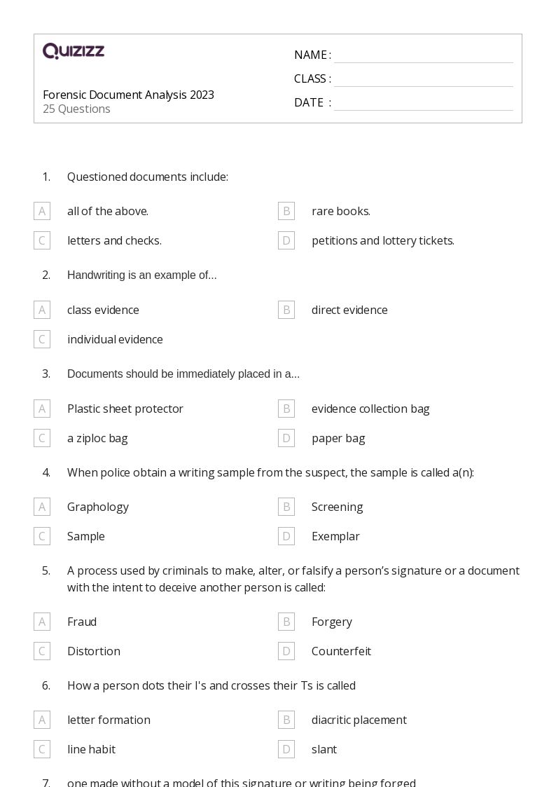 50+ Handwriting worksheets for Kindergarten on Quizizz Free & Printable