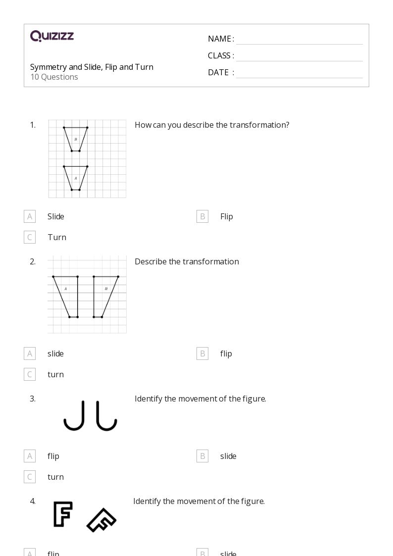 50+ Lines of Symmetry worksheets on Quizizz Free & Printable