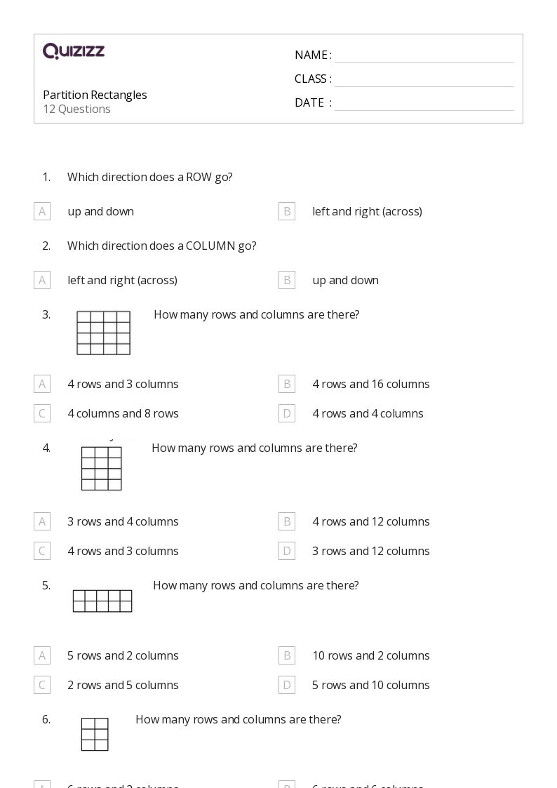 50+ Rectangles worksheets for 2nd Grade on Quizizz Free & Printable