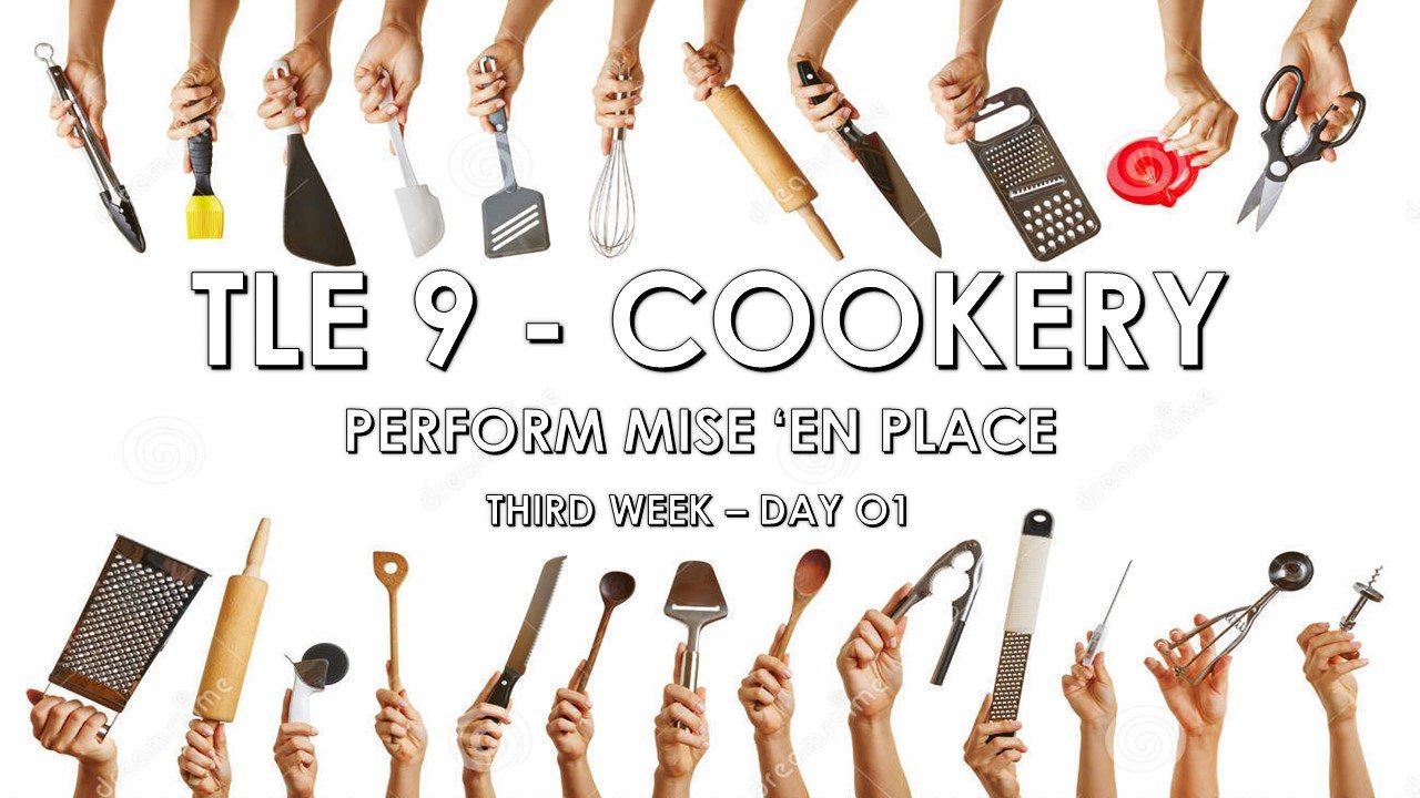 Tools and Equipment in preparing Appetizers 108 plays Quizizz