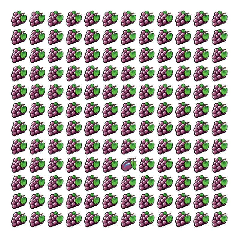 Try This Simple Grape Puzzle To Determine The Sharpness of Your Vision