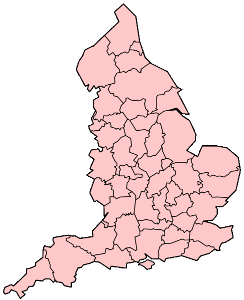Shires Of England Map 48 Counties Of England Quiz — An Online Game