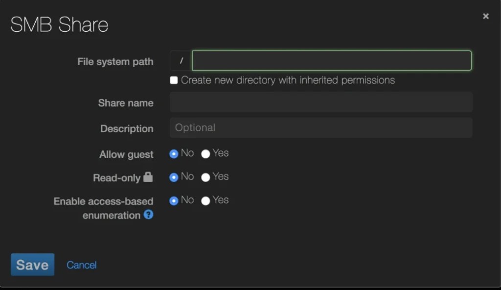 How to Create an SMB share Qumulo Documentation