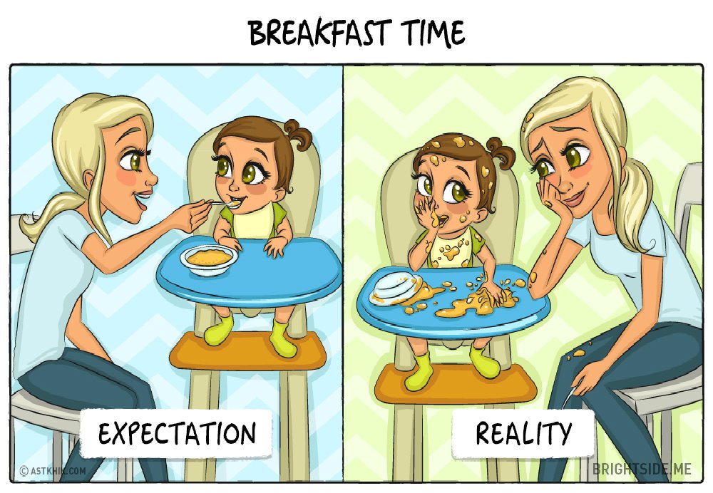 9 Posters To Showcase The Expectation Vs Reality Of Every Parent Life