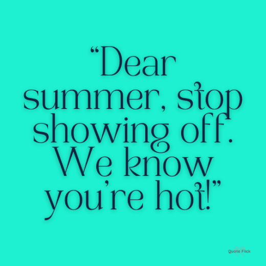 48 Hot Weather Quotes To Provide Fun In High Temperatures